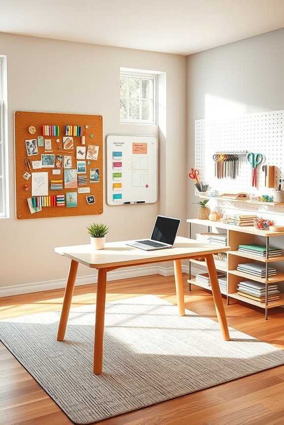 interactive craft room walls