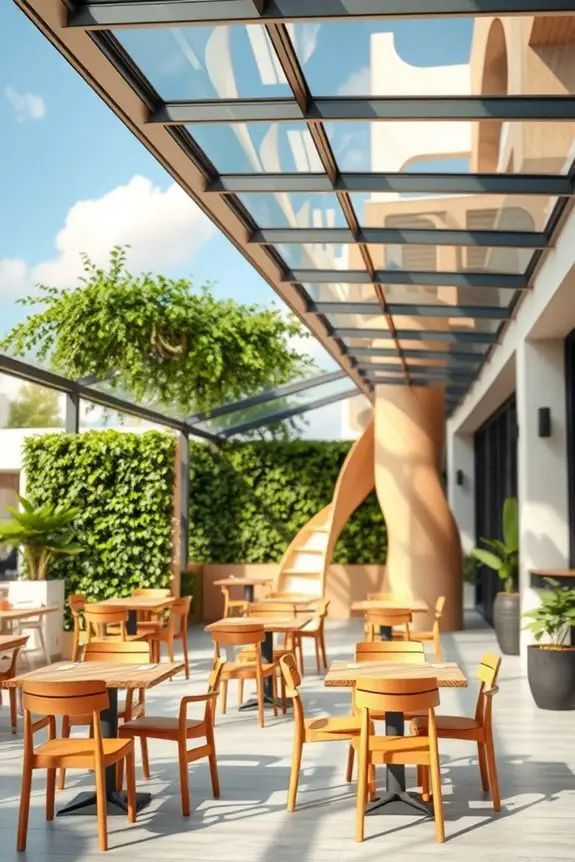 interactive family friendly cafe roofs