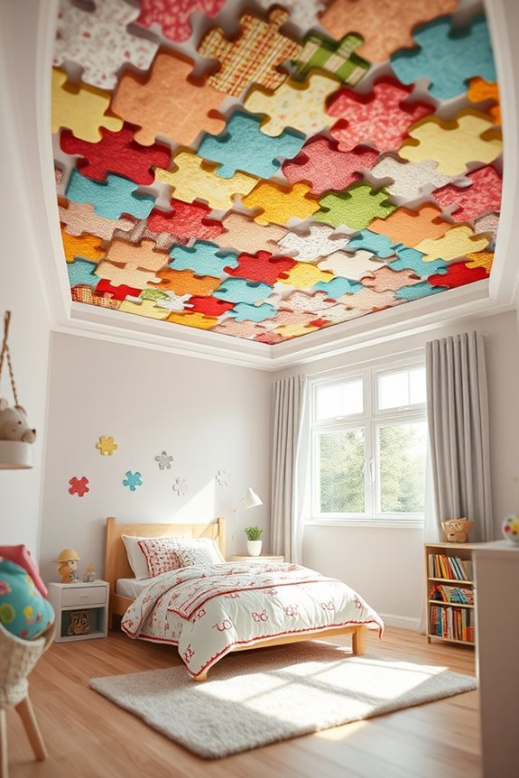 interactive puzzle ceiling design