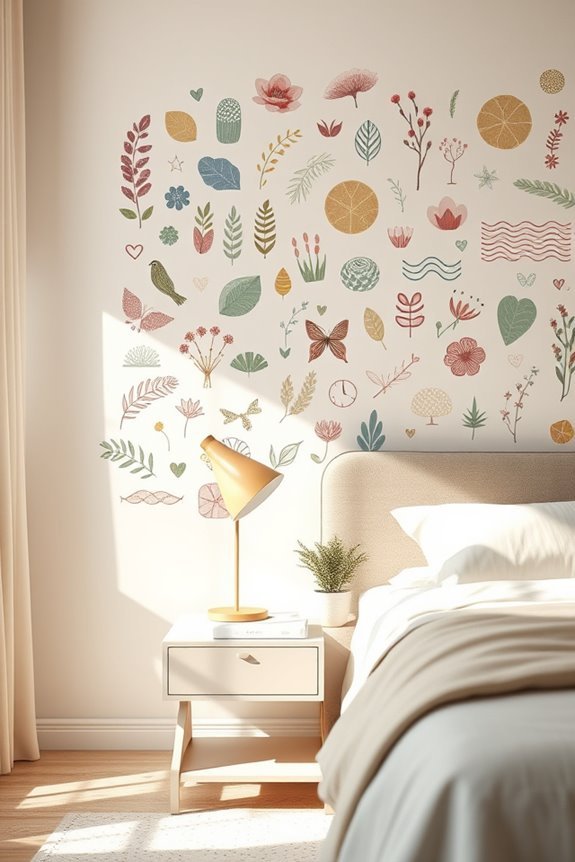interactive sticker wall design