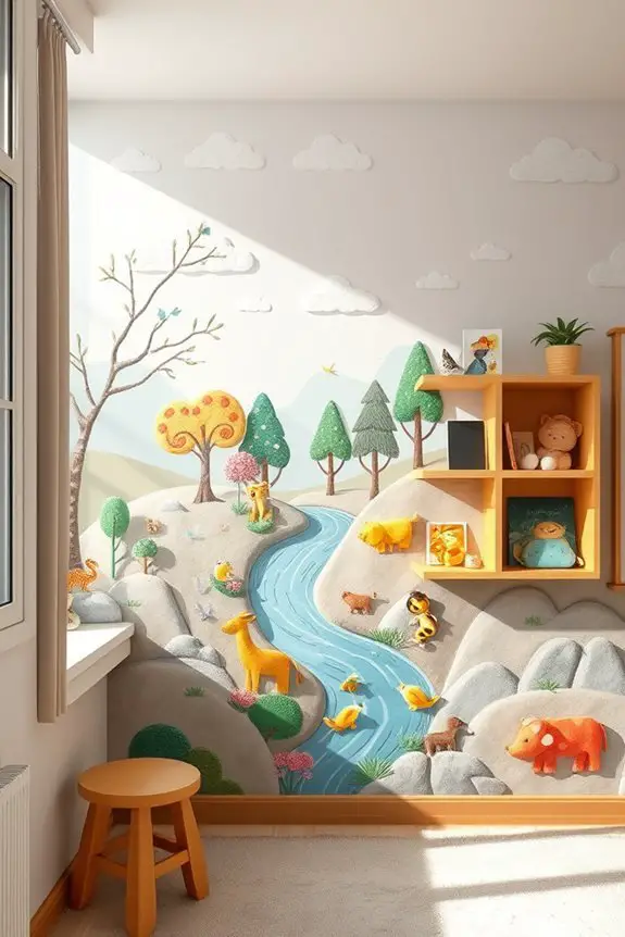 interactive storytelling wall design