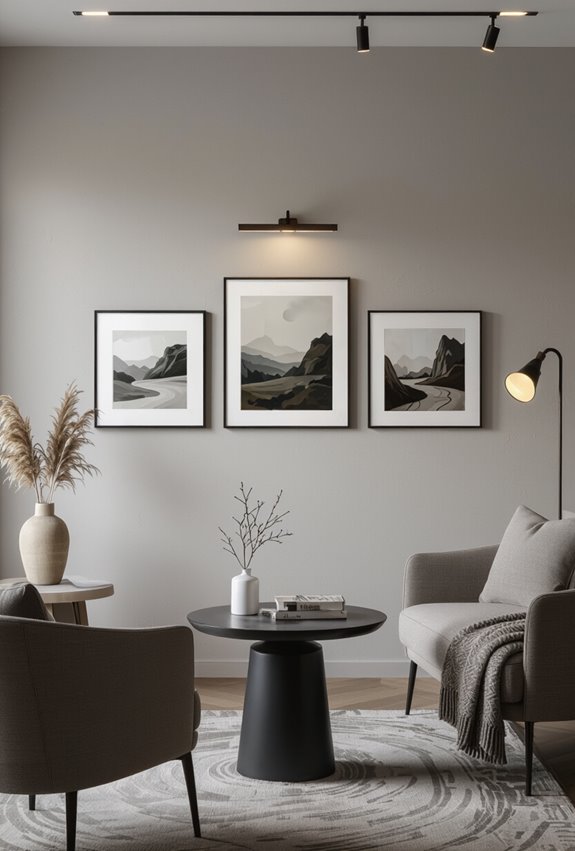 interchangeable rotating art shelf