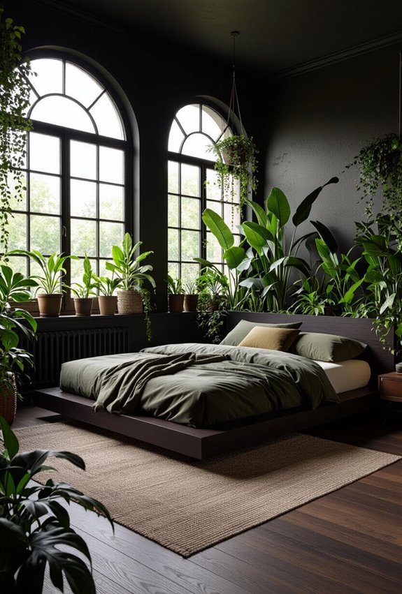 intimate plant framed bed