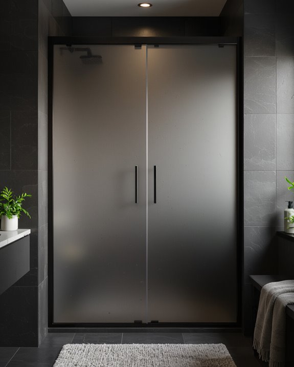 intimate smoky glass enclosure