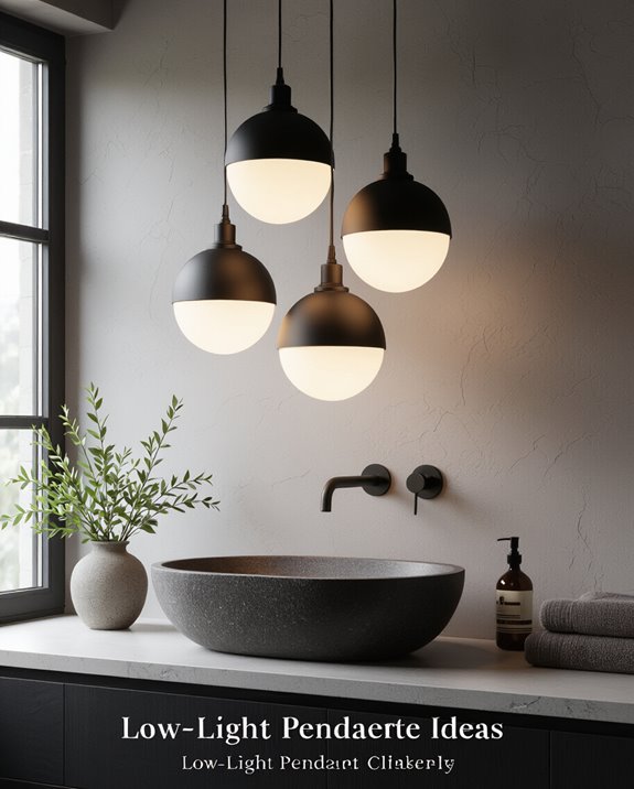 intimate spa like lighting clusters