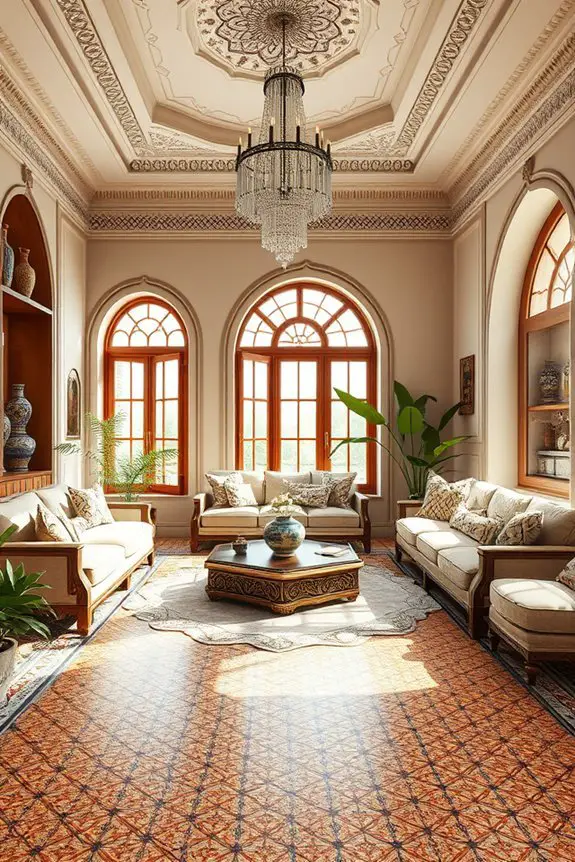 intricate arabian mosaic artistry