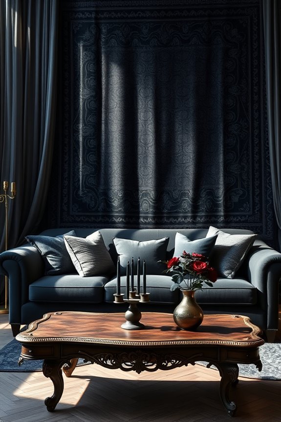 intricate dark tapestry elegance