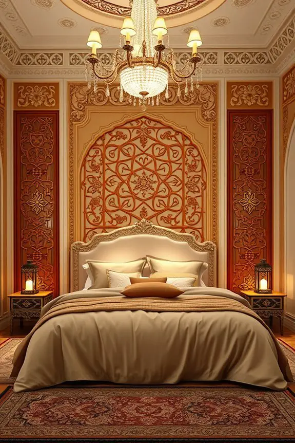 intricate handcrafted wall carvings