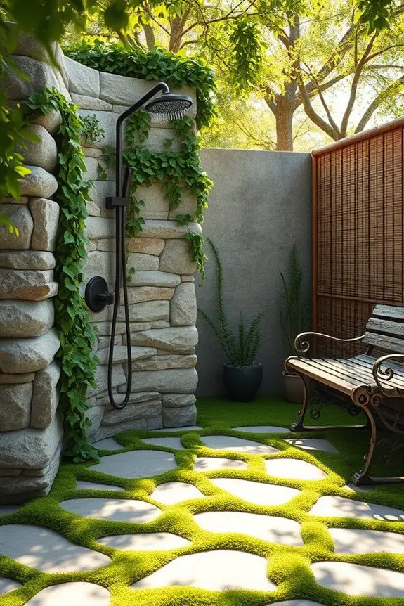 invigorating outdoor shower oasis