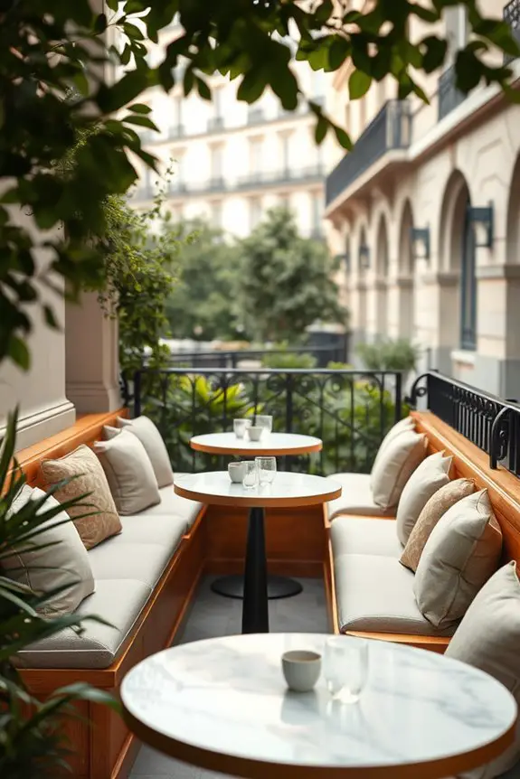 inviting built in seating areas