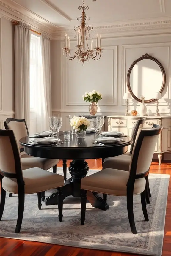 inviting eclectic dining atmosphere