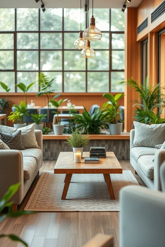 inviting family lounge spaces