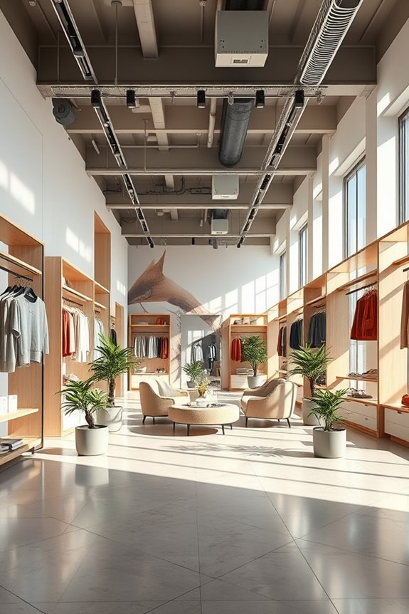 inviting fashion shopping experience