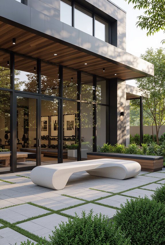 inviting flexible sheltered social seating