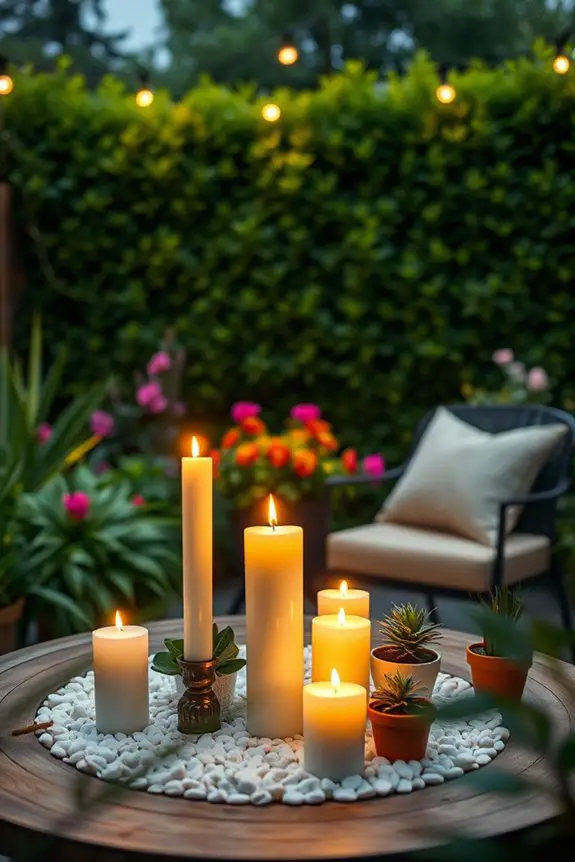 inviting led candle ambiance