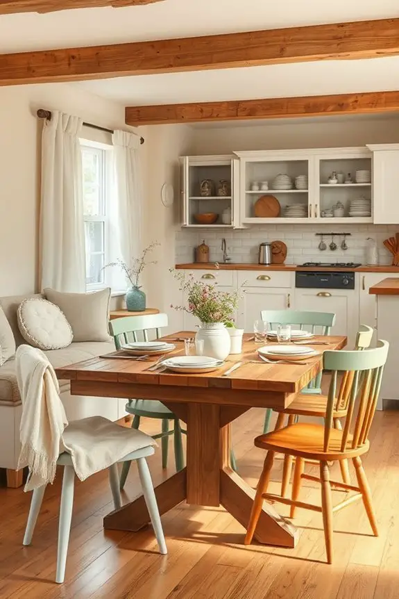 inviting open concept dining
