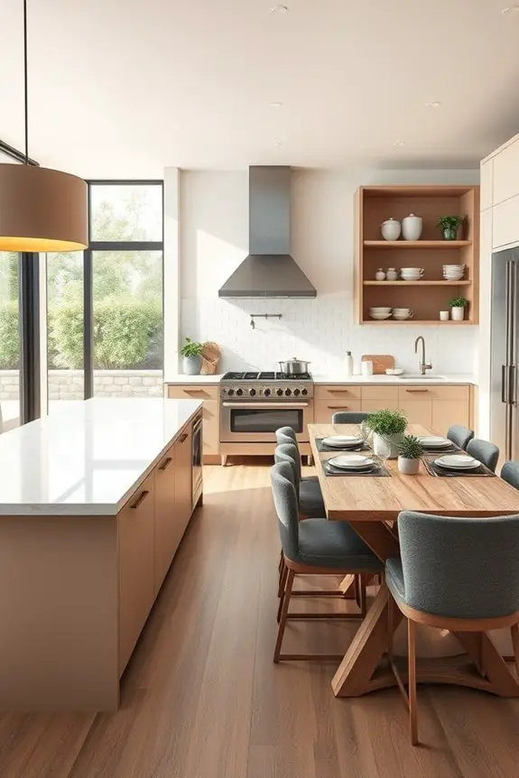 inviting open kitchen atmosphere