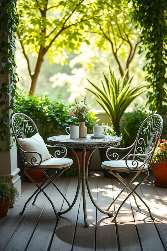 inviting outdoor cafe ambiance