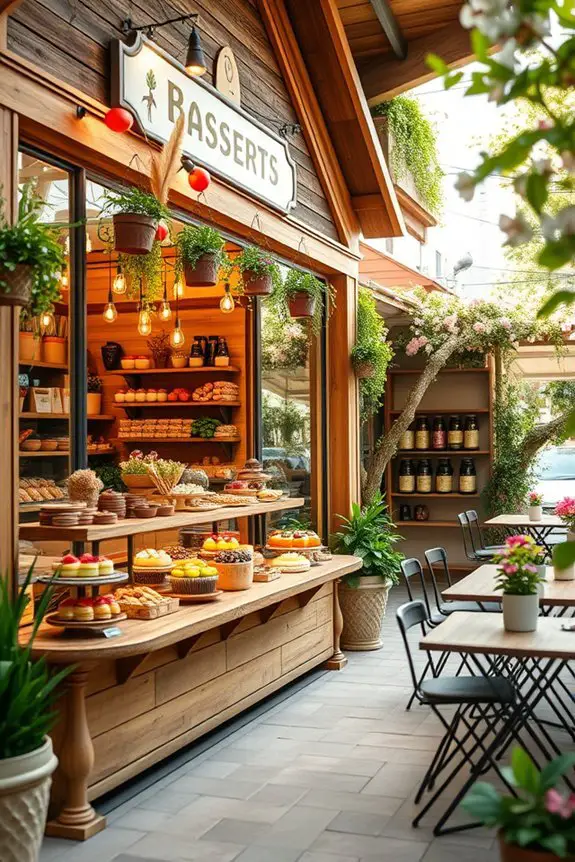 inviting outdoor dessert experience