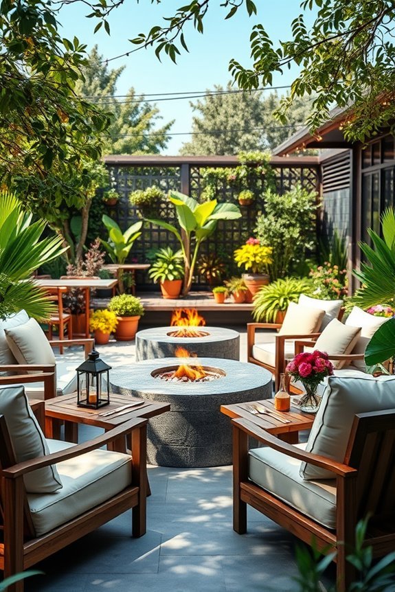 inviting outdoor fire pit