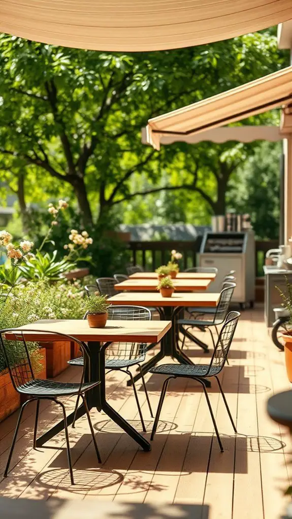 inviting outdoor seating experience