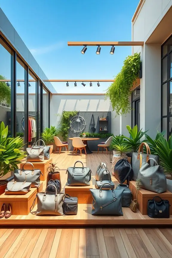 inviting outdoor shopping experience