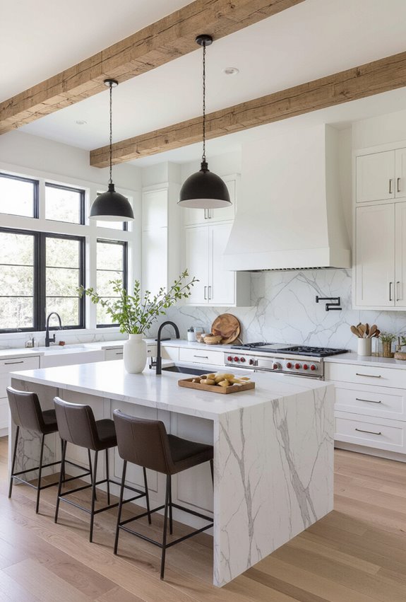 island centered kitchen for gathering