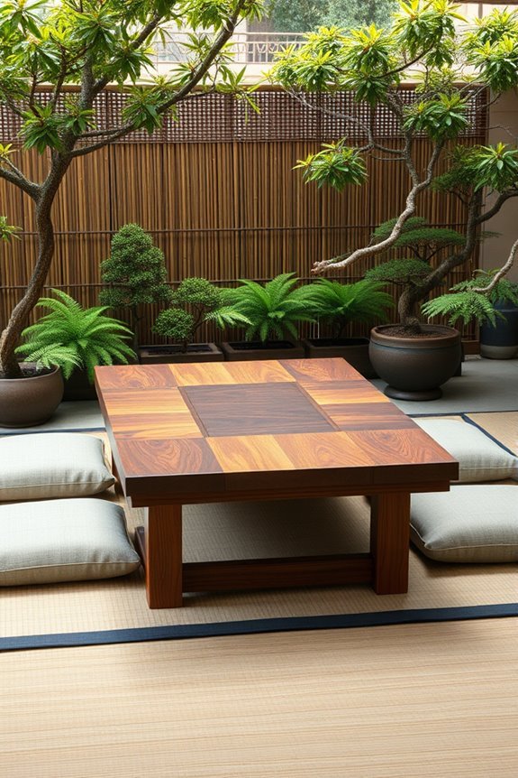 japanese inspired outdoor dining