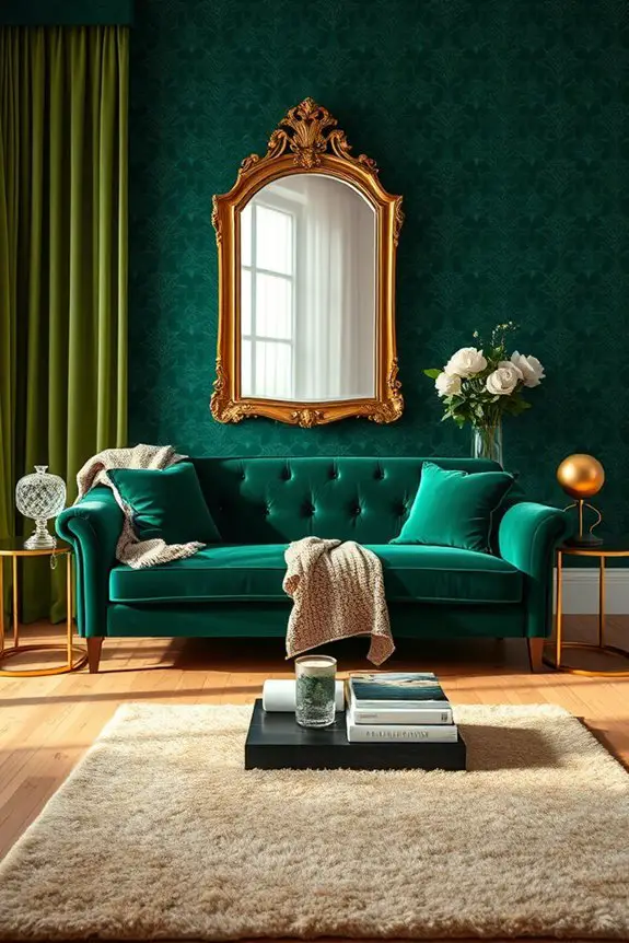 jewel toned greens elevate interiors