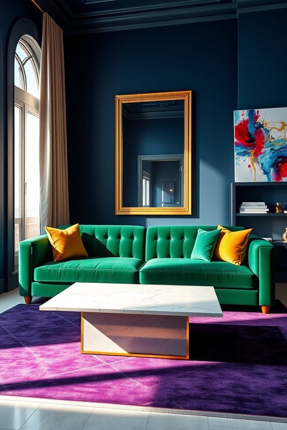 jewel tones enhance luxury interiors