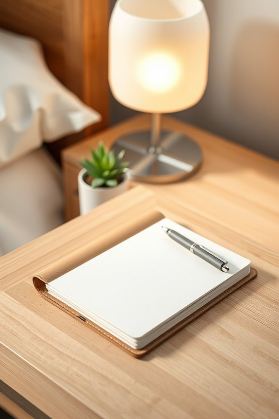 journal and pen setup