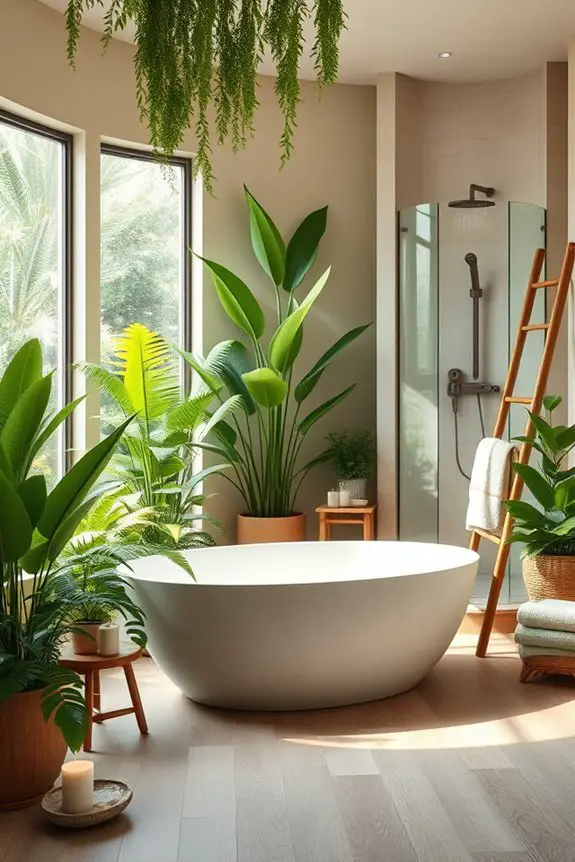 jungle inspired bathroom decor elements