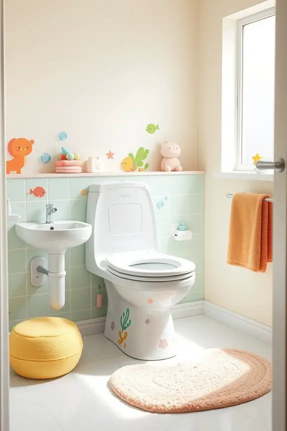 kid friendly comfortable bathroom solutions