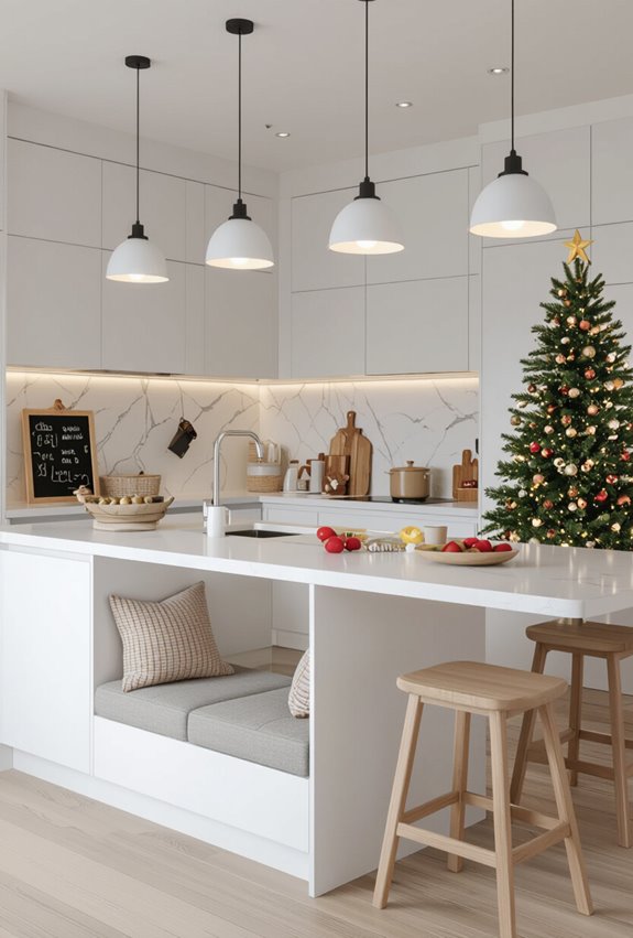 kid friendly festive kitchen nook