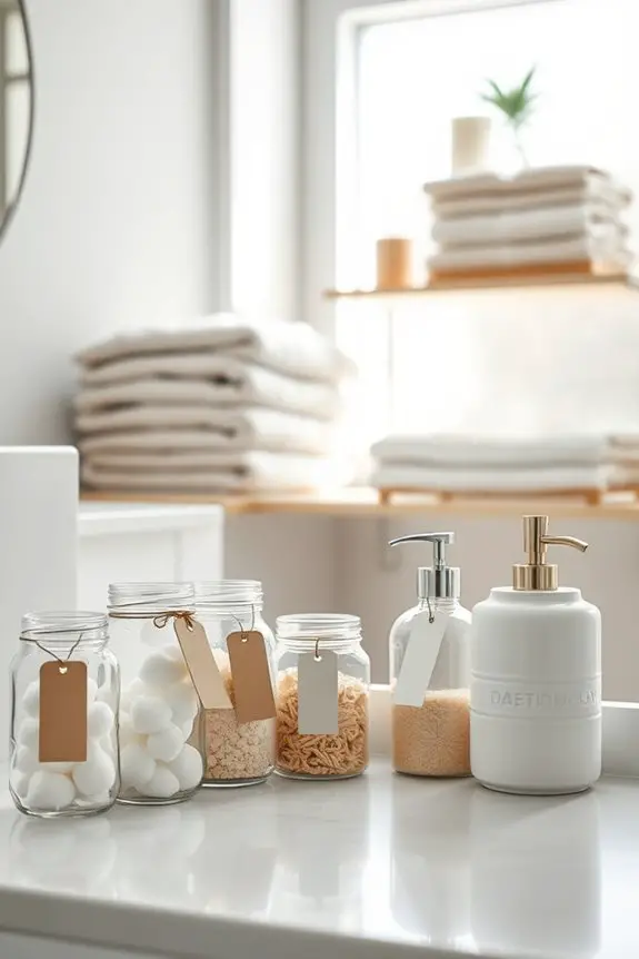 labeled storage for organization