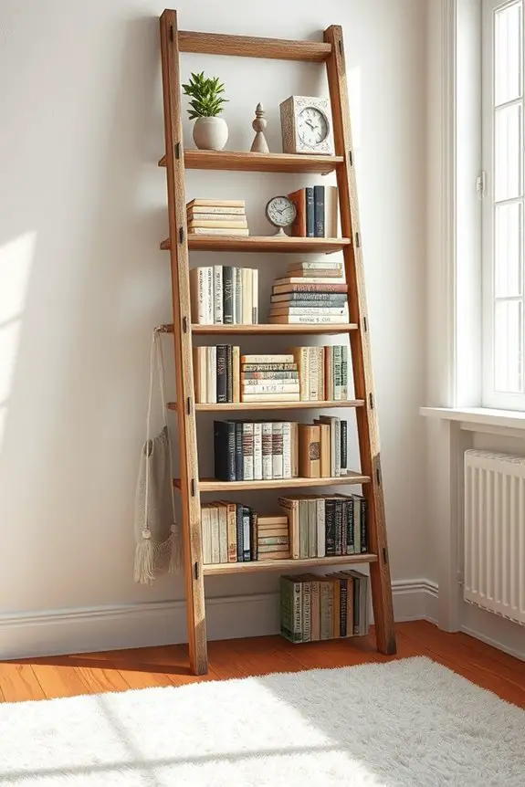 ladder bookshelf transformation project