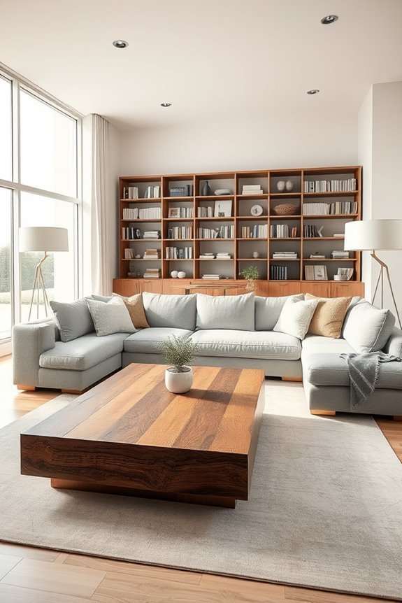large scale furniture enhances comfort