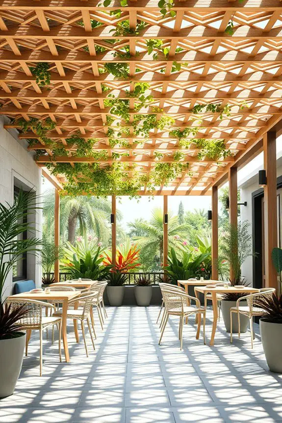 lattice roofs for shade