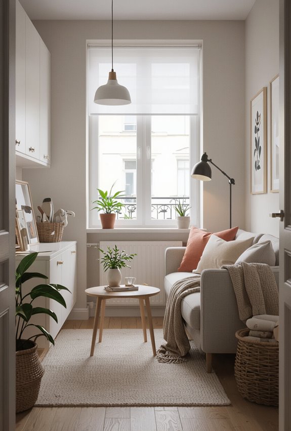 lavender gray cozy feminine retreat
