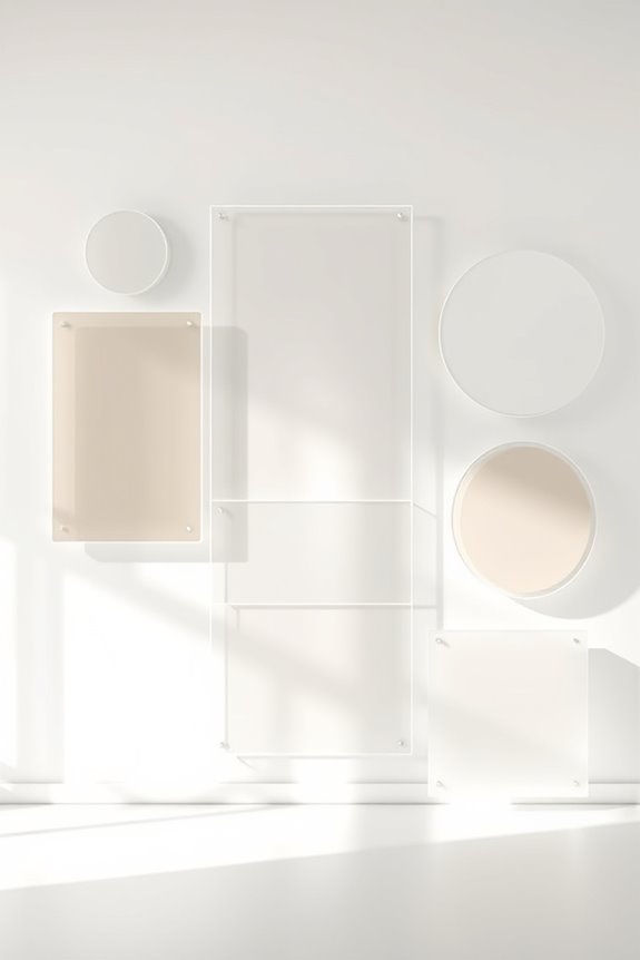 layered acrylic wall art