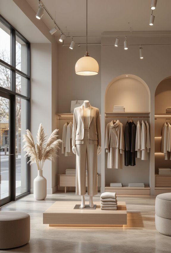 layered adjustable lighting for merchandise