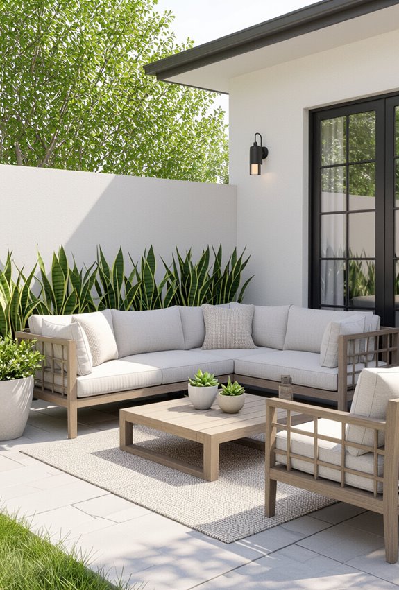 layered airy patio privacy