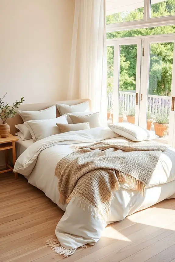 layered bedding for comfort