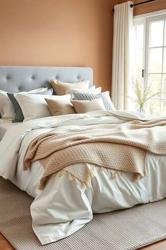 layered bedding for coziness