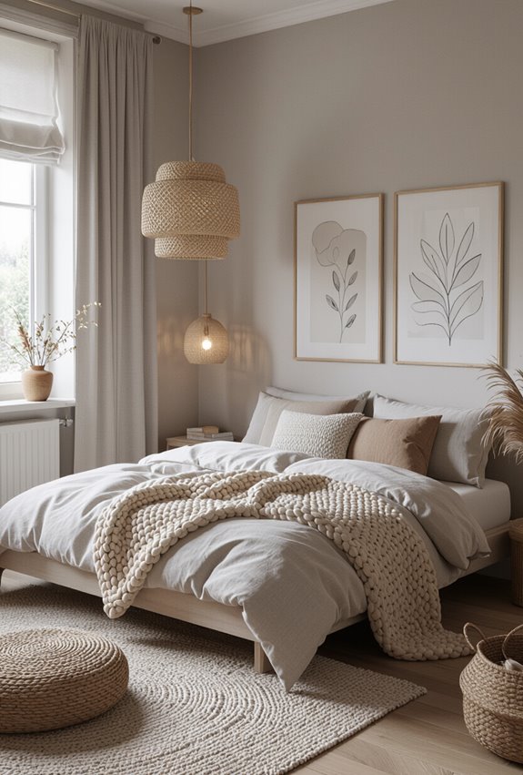 layered boho cozy retreat