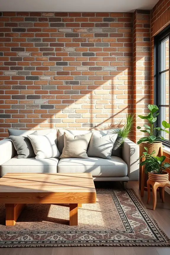 layered brick texture design