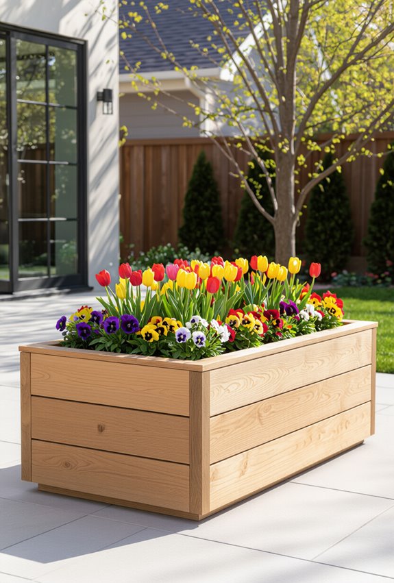 layered bulbs and rotating annuals