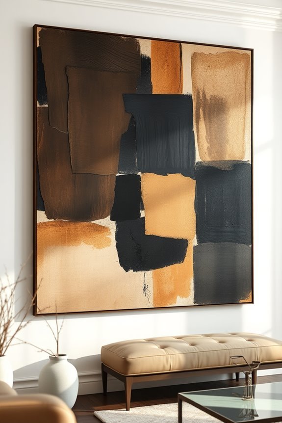 layered canvas art depth