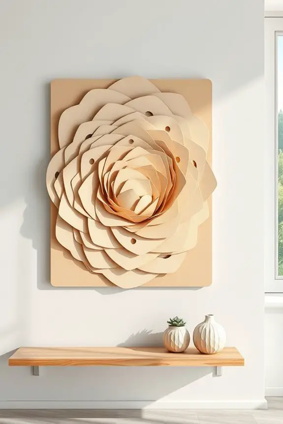 layered cardboard sculpture art