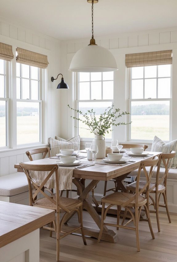 layered coastal farmhouse lighting